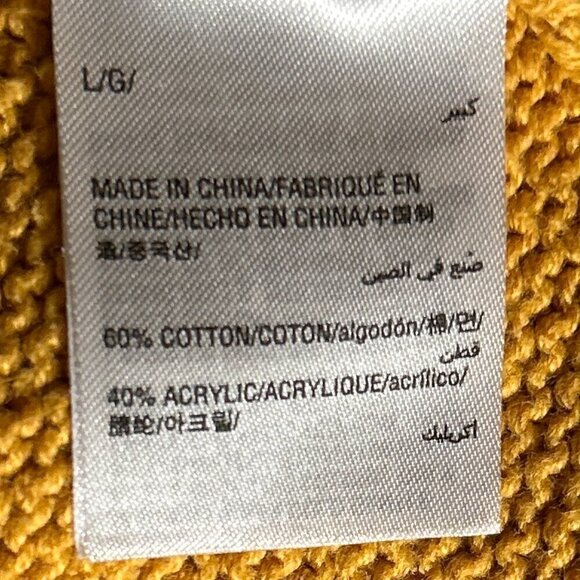 JM Collection SZ L Pumpkin color heavy knit sweater coat Comfy Warm Retro - Picture 7 of 9